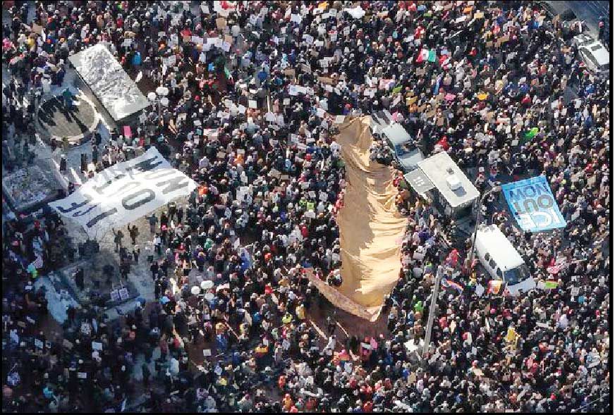 اعتراضات گسترده در آمریکا 

علیه پلیس مهاجرت