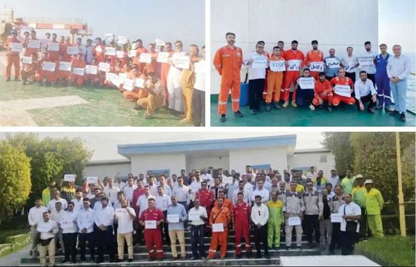 کارگران پیمانکاری شرکت نفت و گاز پارس تجمع کردند