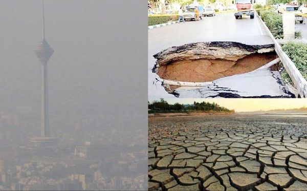 
تهران؛ در تنگنای کم‌آبی، فرونشست و آلودگی